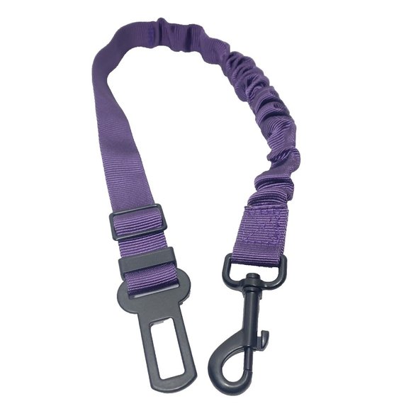 Dog Car Seat Belt Purple Retractable Harness Seat Belt For Dogs Pets - Picture 2 of 5